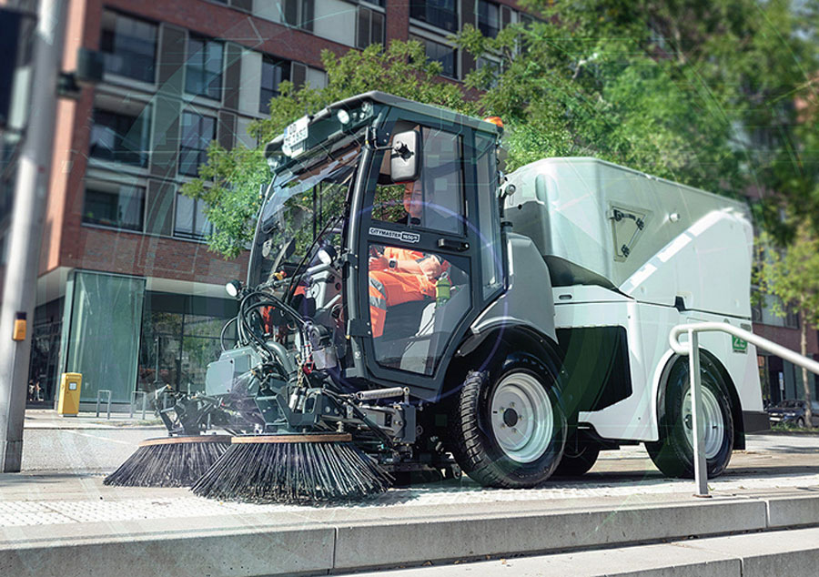 Hako Citymaster 1650 ZE hiekan keräämiseen ja kadunlakaisuun